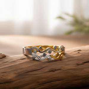 Brazalete de Moda en Acero Inoxidable 316L con Baño de Oro PVD, Joyería Sostenible y Resistente - Product Image 3