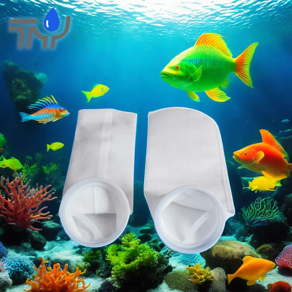 Sac filtrant liquide feutre filtre chaussettes sac filtrant à eau 1 micron pour aquariums/étangs d'eau douce/salée