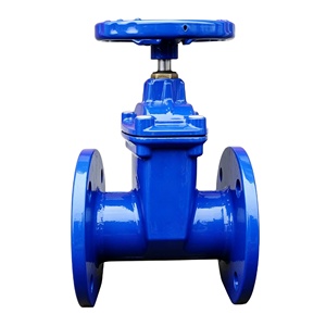 Vanne à opercule à bride DN200 8 pouces en fonte ductile à tige non élévatrice et siège résilient avec volant, commande rapide COVNA - Product Image 3
