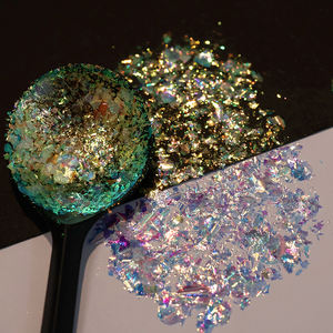 Cosmetische Regenboog Super Ultra Transparant Aurora Kameleon Vlokken Chroom Nail Art Pigment - Product Image 4