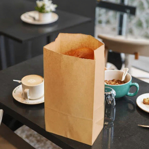 Bolsas de Embalaje de Papel Kraft Marrón Personalizadas para Alimentos, para Llevar Hamburguesas, Ecológicas, Resistentes a la Humedad, Biodegradables - Product Image 2