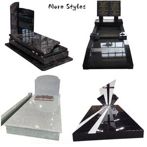 Каменный мрамор черный памятник надгробный камень открытый современный надгробный мрамор прямоугольник гранит - Product Image 3