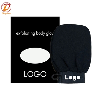Guantes Exfoliantes Ecológicos para Ducha, Esponjas Corporales Ovaladas Eficaces para el Cuidado <span class=keywords><strong>de</strong></span> la Piel en el Spa, Eliminador <span class=keywords><strong>de</strong></span> Piel Muerta con Logotipo - Product Image 3