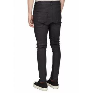 Custom 100% Cotton High Quality <b>Slim</b> Fit Washed <b>Jeans</b> for Men Vintage Casual Pencil Trousers Men's Denim Pants - Product Image 4