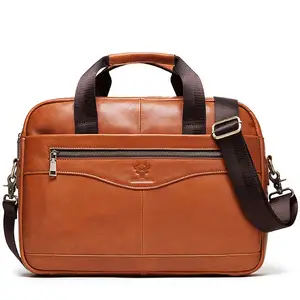 HUMEPAUL высококачественные брендовые кожаные сумки для ноутбука, мужской деловой портфель, сумка-мессенджер, винтажная сумка через плечо