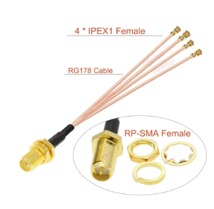 Rg178 với <span class=keywords><strong>SMA</strong></span> nữ để <span class=keywords><strong>Mini</strong></span> MS156 nam nối với tùy chỉnh chiều dài cáp - Product Image 2