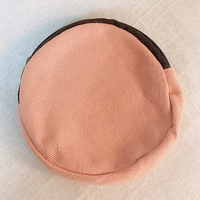 Sac à monnaie rond en toile de coton personnalisé pour femme, mini porte-monnaie avec fermeture éclair, pochette de rangement pour clés et porte-carte d'identité, sac cadeau