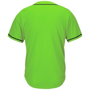 เสื้อเบสบอลแบบสั่งทำพิเศษจากดีไซน์แฟคตอรี่ ปี 2026 ติดกระดุมเต็มตัว ระบายอากาศได้ดี สวมใส่สบาย พิมพ์ชื่อทีมและชื่อผู้เล่นได้ตามต้องการ 100% - Product Image 2