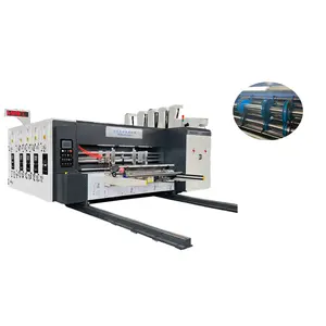 Automatische Pizzadoos Flexo Printing Sleufmachine Pizza Kartonnen Machine Voor Golfkarton