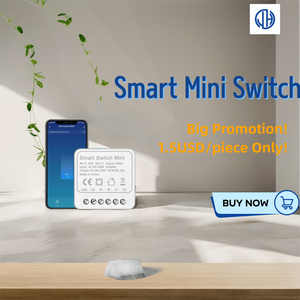 Ewelink รีโมทคอนโทรลแอปควบคุมด้วยเสียงที่ใช้ได้กับ <span class=keywords><strong>Alexa</strong></span> Google Home WiFi สวิตช์ตกแต่งบ้านอัจฉริยะขนาดมินิ16A รีโมทคอนโทรลสองขั้ว - Product Image 1