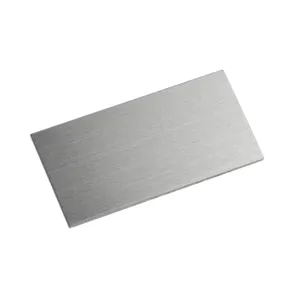 De plata de aluminio anodizado de tarjeta en blanco láser de grabado de Metal estampado de la tarjeta de nombre con esquina redonda