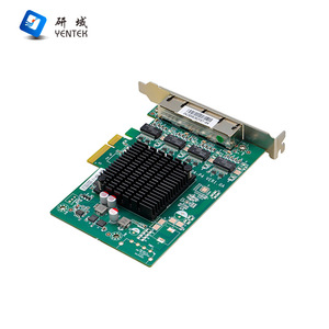Carte réseau Gigabit Ethernet PoE PCIe x4 à 4 ports G804 pour serveur de bureau, domaine de recherche Contrôle industriel - Product Image 2