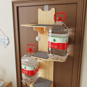 Rak Kucing Kayu Solid Harga Pabrik, Hemat Tempat, Gantung di Pintu, Tiang Garukan dengan Mainan, Perlengkapan Hewan Peliharaan Kucing - Product Image 4