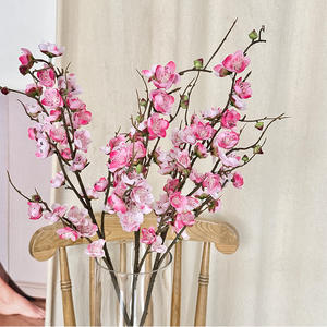 Ramas de Flores de Ciruelo Artificiales de Seda, Alta Simulación, Estilo Oriental, Ramo de Decoración para el Año Nuevo Chino - Product Image 3