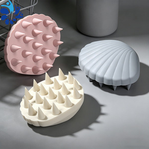 Cepillo de baño de silicona con forma ovalada, herramienta de ducha para limpieza corporal y masaje suave de la piel, para uso en seco y húmedo - Product Image 1