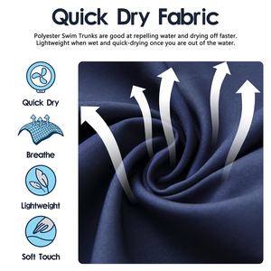 Shorts et caleçons de bain une pièce pour hommes, personnalisés, de haute qualité, avec doublure boxer, motif floral/lettres, grandes tailles, vêtements de plage - Product Image 3