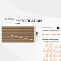Panneau acoustique vertical en placage de bois de qualité supérieure, résistant aux rayures, absorbant le son, pour projets de décoration intérieure