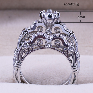 Anello Vintage con Pietre Incastonate per Donne, Elegante Gioiello da Dito alla Moda - Product Image 5