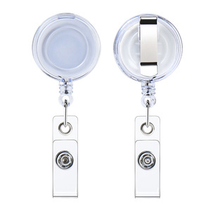 Porta Tarjetas de Identificación Retráctil Personalizado al por Mayor, Porta Credenciales Sublimable con Clip de Cocodrilo - Product Image 2