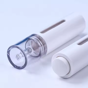 Luxury Airless Pump Acrylic <b>Dropper</b> <b>Bottle</b> Cosmetic Facial Essential Oil Skincare Packaging Custom Logo Eye Cream 15ml Plastic - Product Image 1