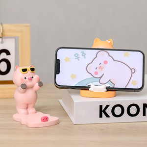 Ruijie Pig Phone <b>Stand</b> For <b>Iphone</b> Natural Resin Creative Gift Desk Accessory - Product Image 5