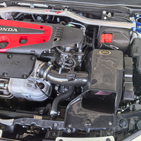 Boîte d'air d'admission d'air froid en Fiber de carbone sec EDDY avec tuyau en Fiber de carbone pour Honda Civic Type R FL5 Acura Integra DE5 2.0T K20C1