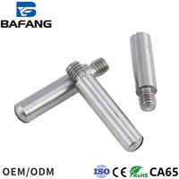 Vis sans tête à pas de vis axial en acier inoxydable 304, finition brillante, à fente, filetage externe, diamètre de la tête 2-4 mm