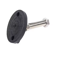 Pieds de mise à niveau de meubles robustes M8/M/10/M12/M14/M16/M20/M24 pieds de mise à niveau réglables en nylon pivotant en caoutchouc
