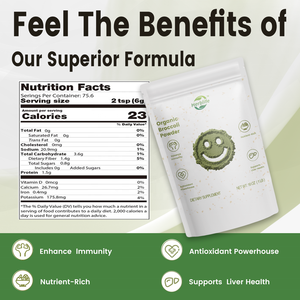 Haccp OEM organik brokoli tozu Superfood tüm % sebze tozu zengin lif ve bağışıklık vitaminleri - Product Image 2