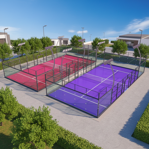 Suministro de Fábrica para 4 Conjuntos de Canchas de Pádel Profesionales Galvanizadas en Caliente, Garantía de Más de 10 Años, Doradas - Product Image 4