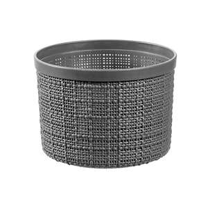 กล่องเก็บของ Curver ทรงกลม2L พร้อมฝาปิดปอกระเจารีไซเคิลแอนทราไซต์ - Product Image 2