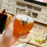 Jushi spécial bière sans plomb Stein utilisation commerciale personnalisée motif de logo imprimé personnalisé