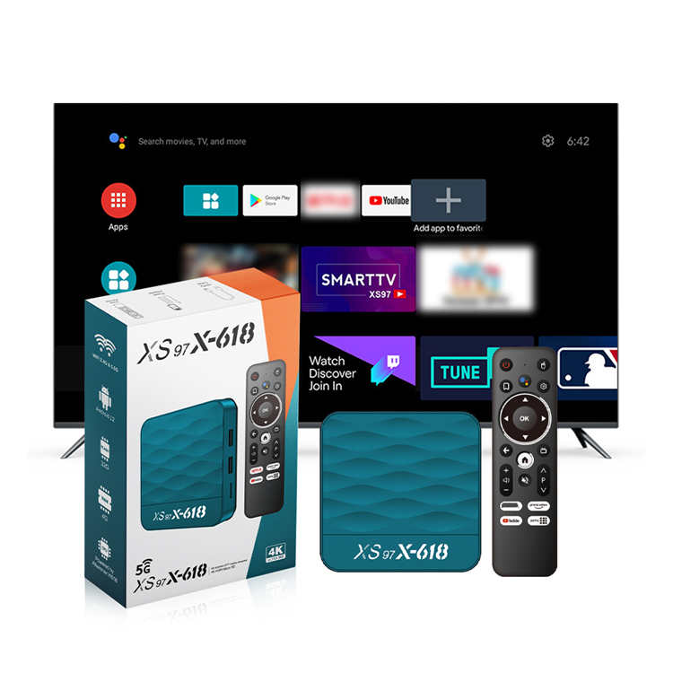 XS97 X-618 Android TV Box - 4GB RAM, 32GB Storage, 4K HDR