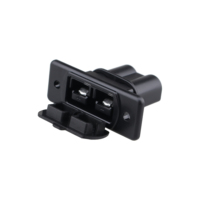 Nouveau connecteur SED arrivé 50A 600V 2Pin Cooper connecteur de panneau bipolaire avec couvercle anti-poussière pour chargeur de batterie