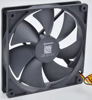 Ventilateur de refroidissement OCOCOO haute pression statique 120 mm, ventilateur de radiateur DC 2 broches haute vitesse pour système de refroidissement liquide de serveur IA/GPU