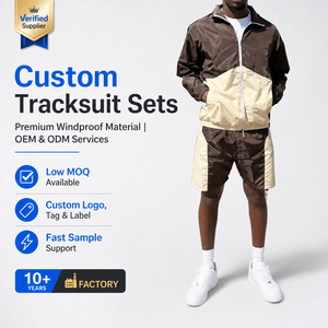 Custom <strong>Summer</strong> Nylon Polyester Two Piece <strong>Jacket</strong> and Shorts Suit Set Sports Windbreaker Tracksuit Shorts Sets for <strong>Men</strong> - Product Image 1