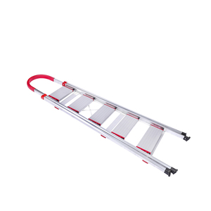 YIDING buon prezzo in alluminio moderne scale pieghevoli appartamento sgabello antiscivolo 300 Lbs capacità rosso + nero 1 anno di garanzia - Product Image 6