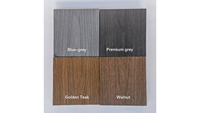 Terrasses extérieures modernes en WPC, finition grain de bois, antidérapantes, imperméables, ignifuges, écologiques, pour piscines (5 ans)