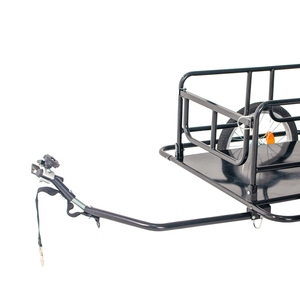 Nouveauté : <span class=keywords><strong>Remorque</strong></span> de <span class=keywords><strong>vélo</strong></span> <span class=keywords><strong>électrique</strong></span> pliable en alliage d'aluminium noir, grande capacité de chargement, pneus larges, pour <span class=keywords><strong>vélo</strong></span> cargo - Product Image 2