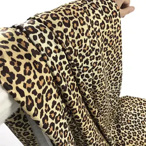 قماش ليكرا للسباحة بنمط جلد الفهد الأعلى مبيعًا من البوليستر للملابس