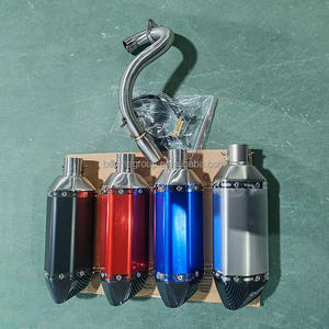 Silenciador de escape completo de acero inoxidable, silenciador DB killer, tubo de escape deslizante para <span class=keywords><strong>Honda</strong></span> Z50 Monkey Bike <span class=keywords><strong>Mini</strong></span> <span class=keywords><strong>Trail</strong></span> 50 ATC70 - Product Image 3