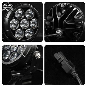 Đèn trợ sáng LED trắng cho xe máy, chất lượng cao, 4.5 inch, 12-80V, tròn, 70W, đèn phụ trợ off-road - Product Image 5