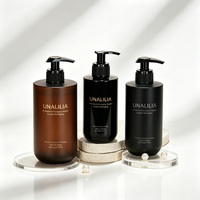 Bouteilles en plastique PET personnalisées de 250 ml, 300 ml, 500 ml en forme de U avec pompe pour lotion, shampoing, gel douche, savon pour les mains et emballages de soins de la peau
