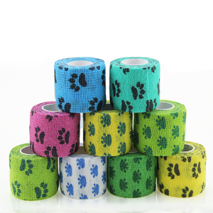Commercio All'ingrosso <span class=keywords><strong>di</strong></span> Stampa <span class=keywords><strong>di</strong></span> Marchio Su Ordinazione all'ingrosso Forniture Mediche veterinario wrap elastico dalla fasciatura pet autoadesiva benda coesiva - Product Image 1