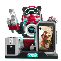 Juegos de Conducción Hyperspace, Consola de Videojuegos Panda Trooper, Videojuego VR, Funciona con Monedas, Control Inalámbrico, UE/EE. UU., 1 Año