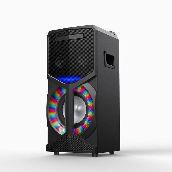 8 Inch Speaker Subwoofer Trolley Speaker Karaoke Subwoofer Portable Bt Speaker with Wired Mic