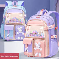 Mochila con logotipo personalizado de gran capacidad, ligera e impermeable para niñas y niños, bonita mochila para libros de primaria para estudiantes, mochila escolar