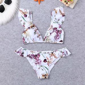 Nuevo Diseño de Verano, Bikini Micro Personalizado de 2 Piezas, Traje de Baño con Logotipo Impreso en la Parte Delantera, Trajes de Baño con Tiras - Product Image 3