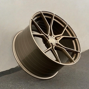 Jantes de voiture forgées en alliage d'aluminium noir mat brossé de 17 à 24 pouces, spécifiques aux clients, pour voitures particulières - Product Image 3
