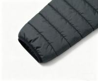 Veste matelassée en toile fine pour l'hiver, réversible, séchage rapide, fermeture éclair verticale, respirante, impression matelassée, teinte unie